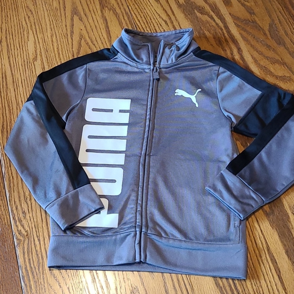 Puma Zippered Athletic Jacket - Size 4 - Picture 2 of 6